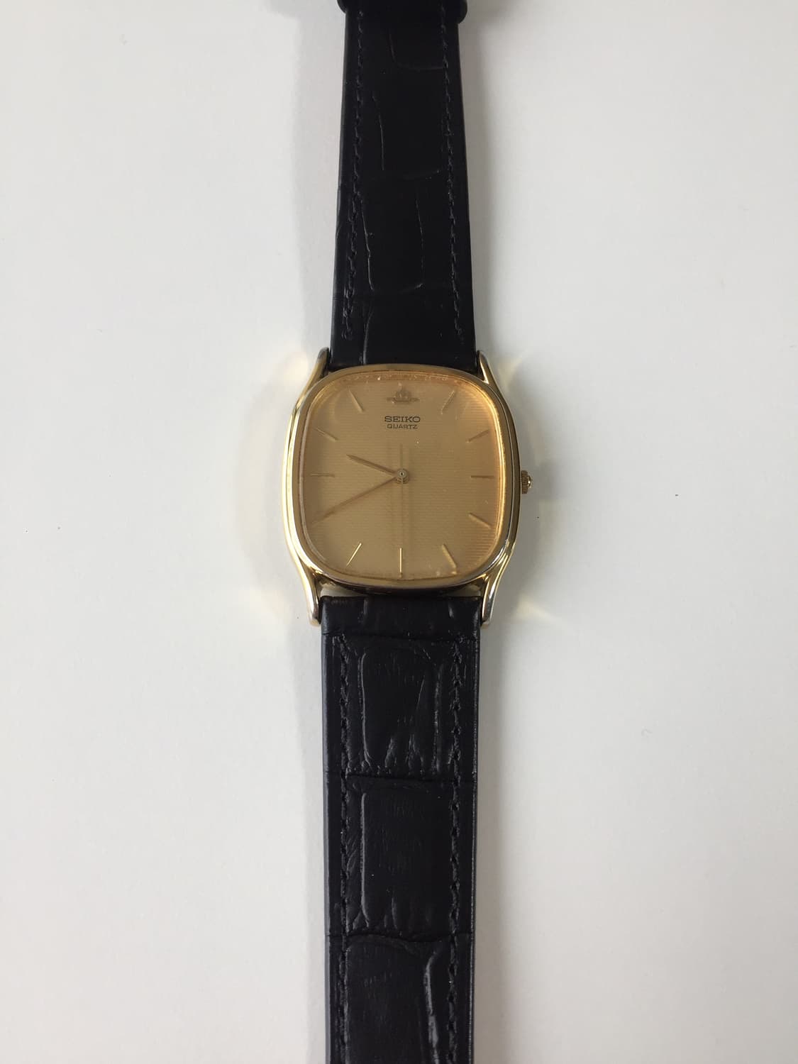 90s seiko gold 3d dial quartz 상품이미지8