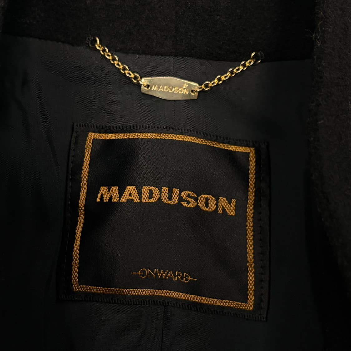 마듀슨 블랙 울 캐시미어 코트 v1067 상품이미지5