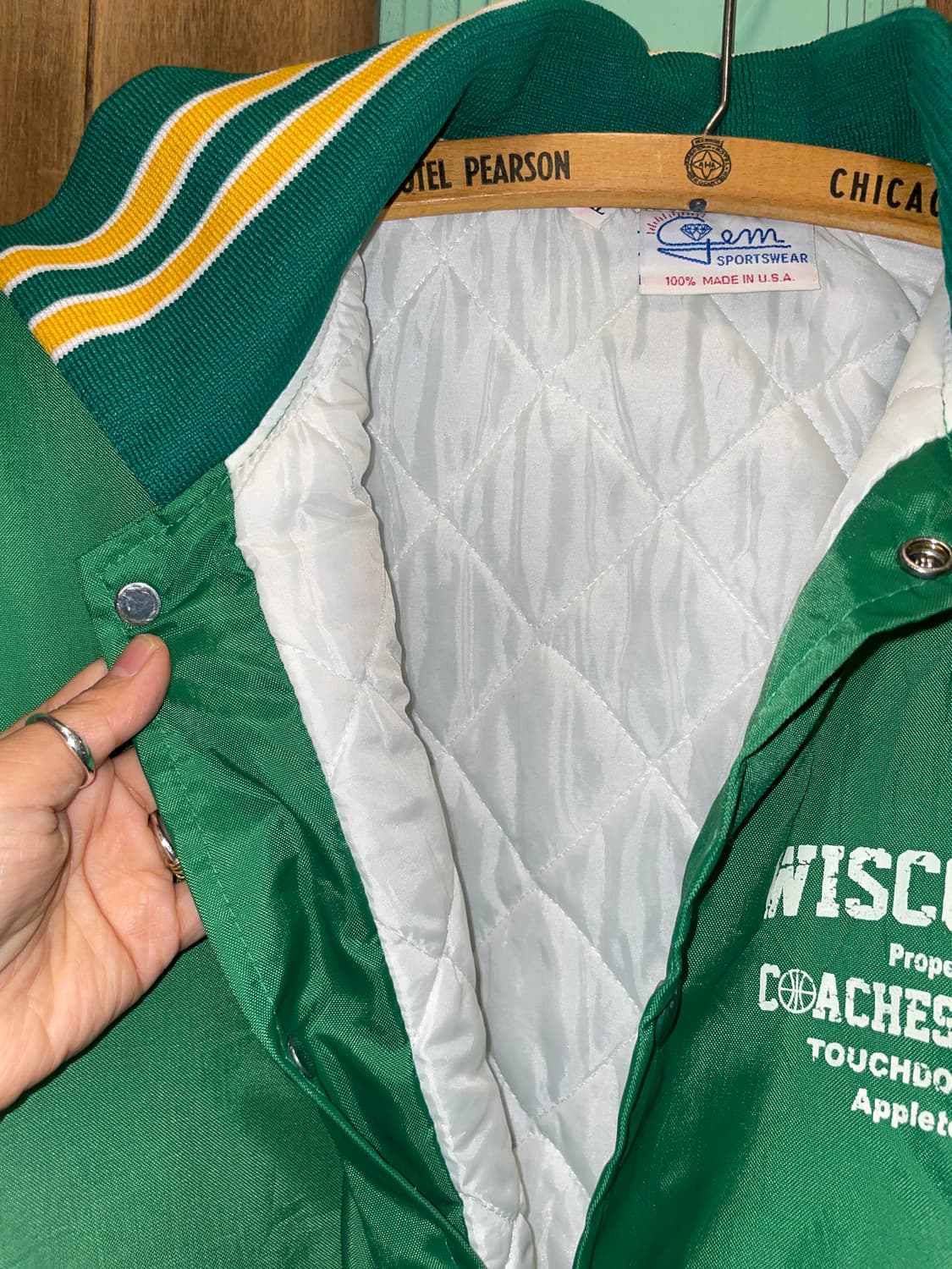 1980-90's Vintage Quilted Coach Jacket 상품이미지5