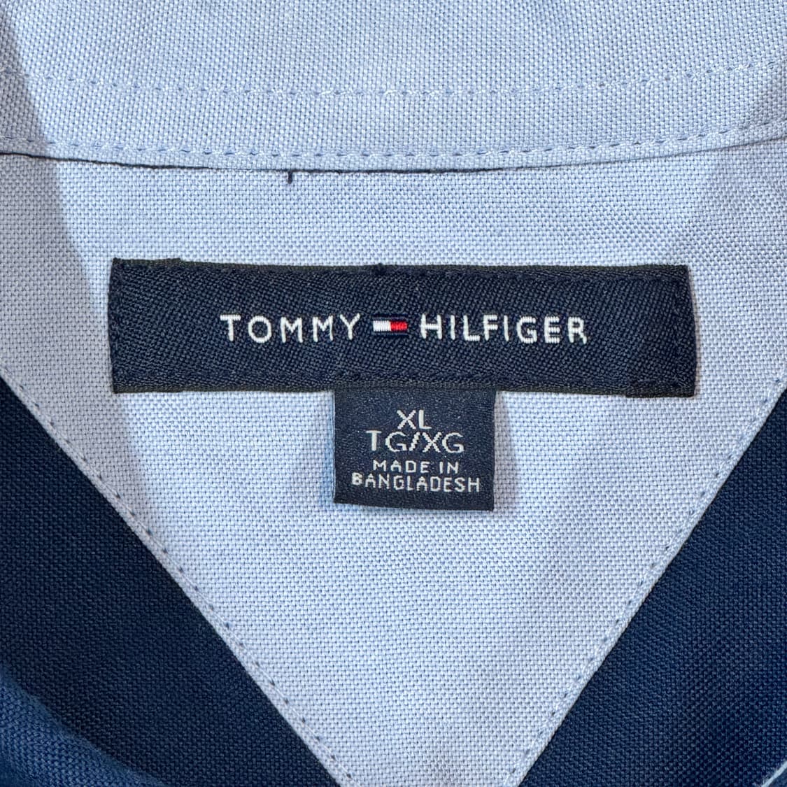 XL) 타미힐피거 네이비 솔리드 옥스포드 셔츠 상품이미지7