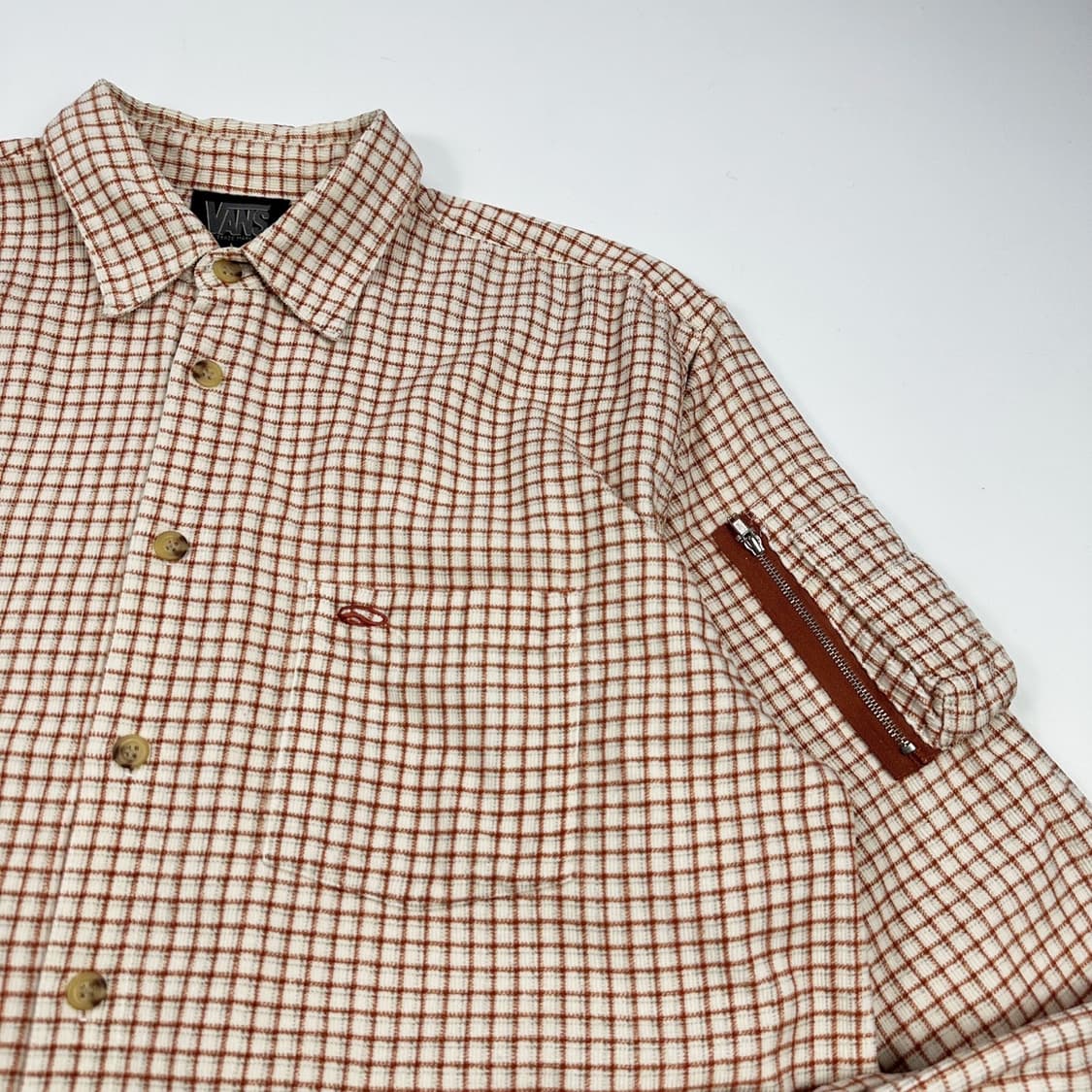 반스 올드스쿨 포켓 울 체크셔츠 (L) 상품이미지3