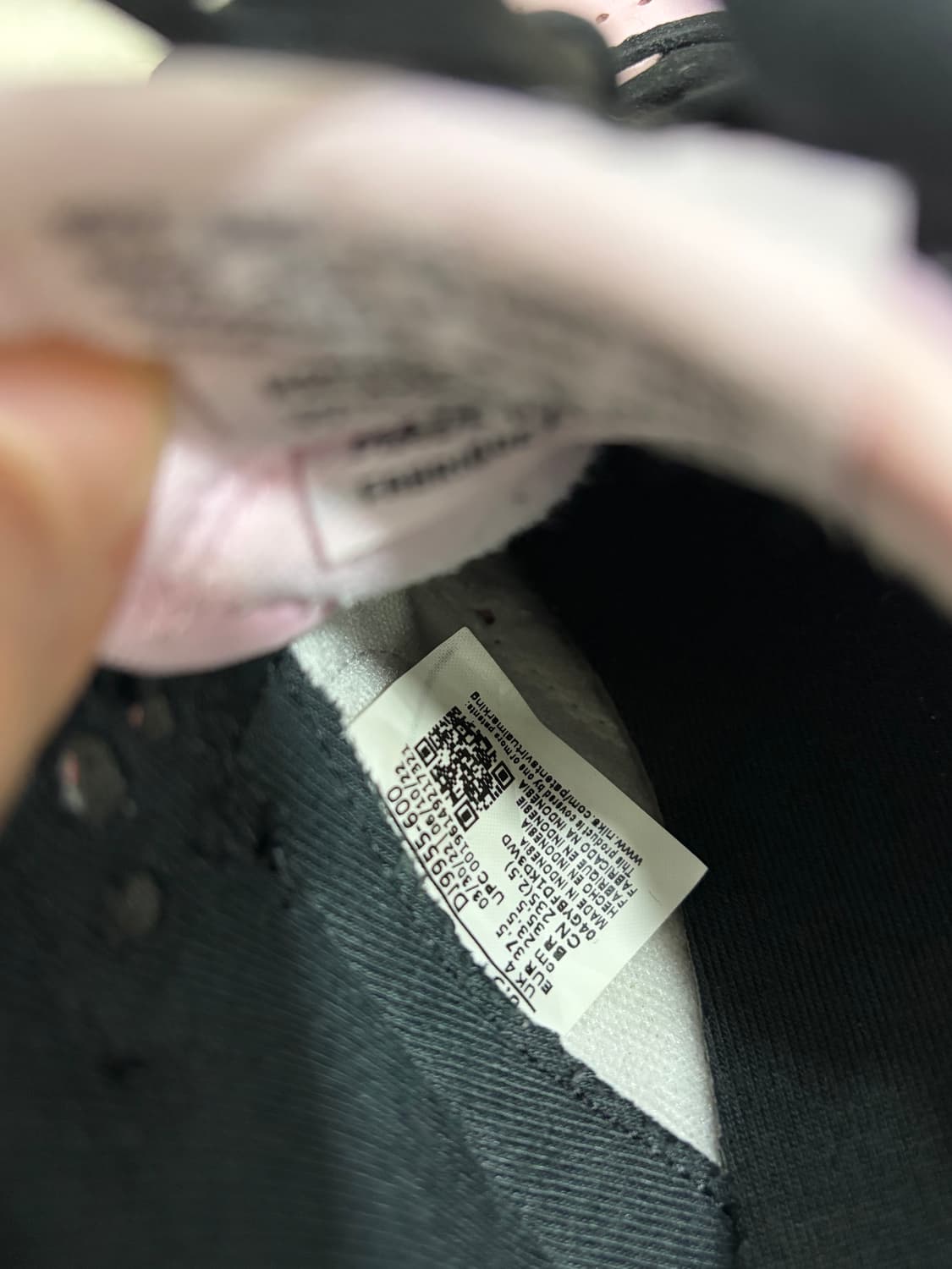 (W) 나이키 덩크 로우 에센셜 핑크 폼 블랙 235 상품이미지4