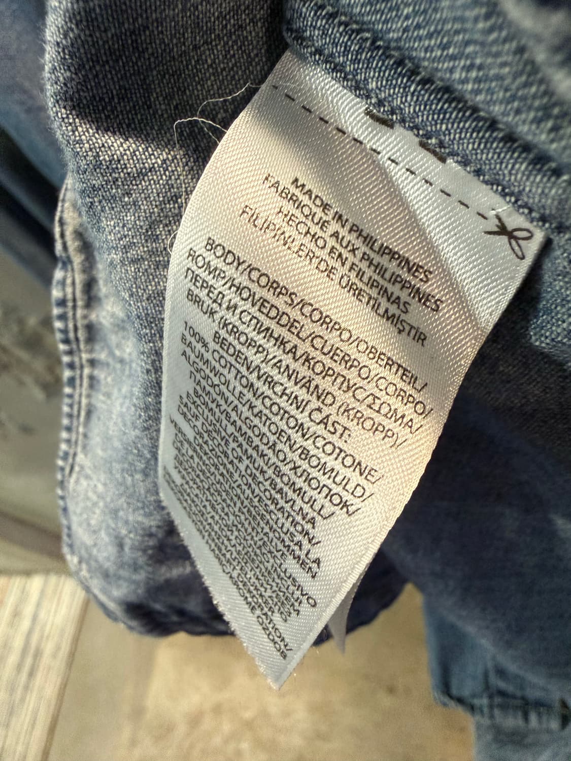 폴로 랄프로렌 POLO 클래식핏 데님 버튼다운 셔츠 인디고 S 상품이미지6