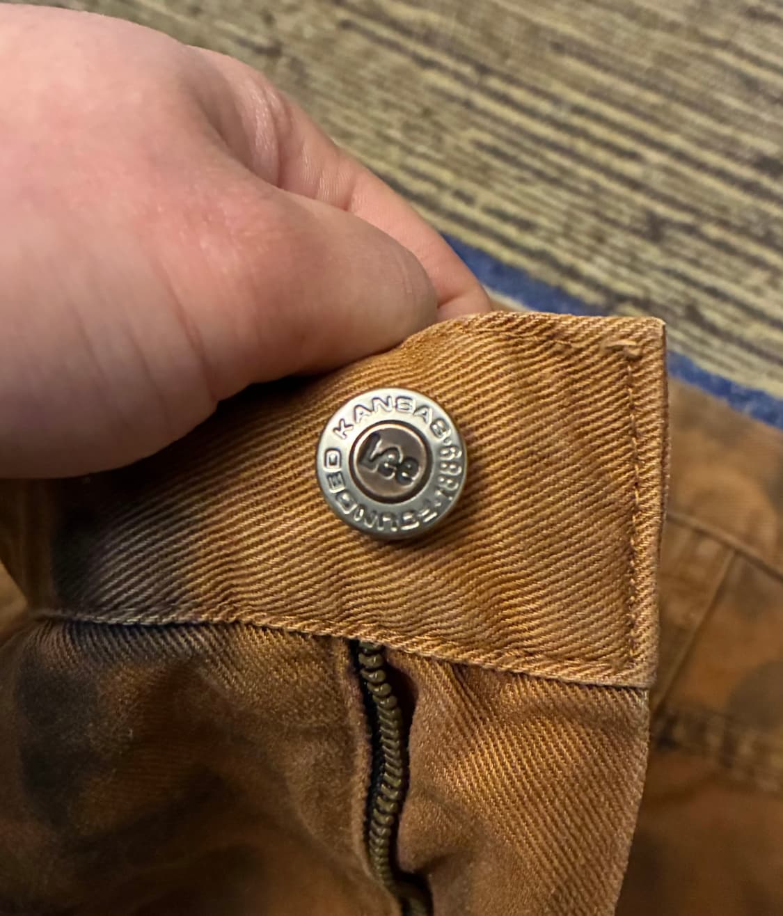 (32~36)90s LEE 리 빈티지 다잉 타이다이 데님팬츠 상품이미지4