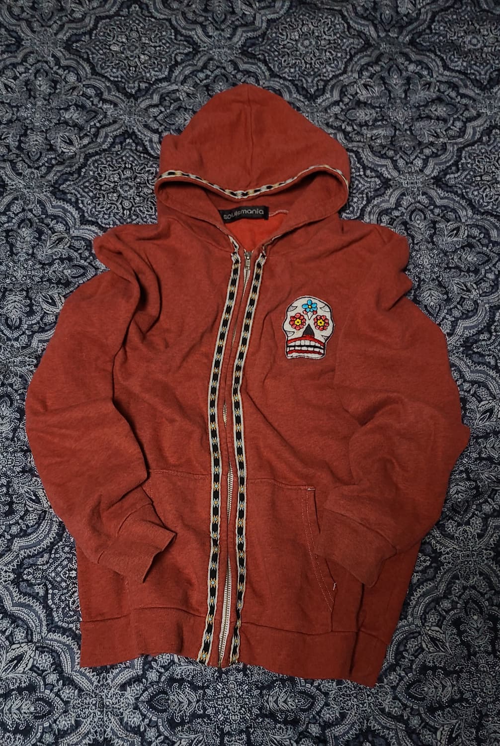 soulsmania 스컬 자수 후드 집업 m 상품이미지1