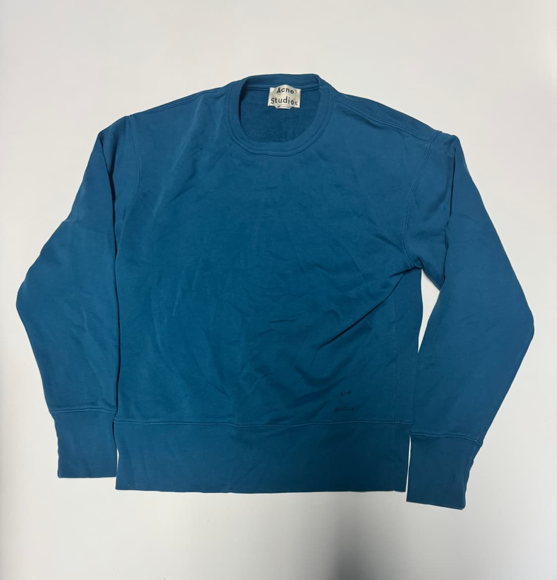 아크네스튜디오 마린 블루 스몰 스팰 로고 맨투맨 S 상품이미지1