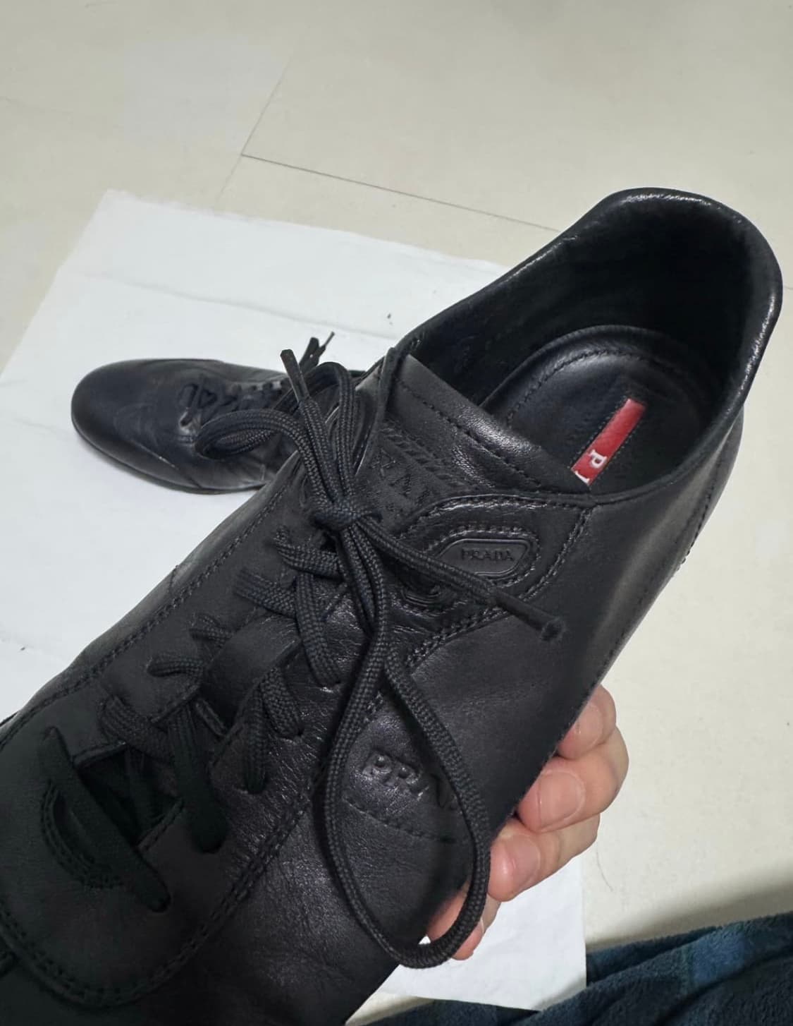 프라다 레더 스니커즈 275-280 상품이미지3