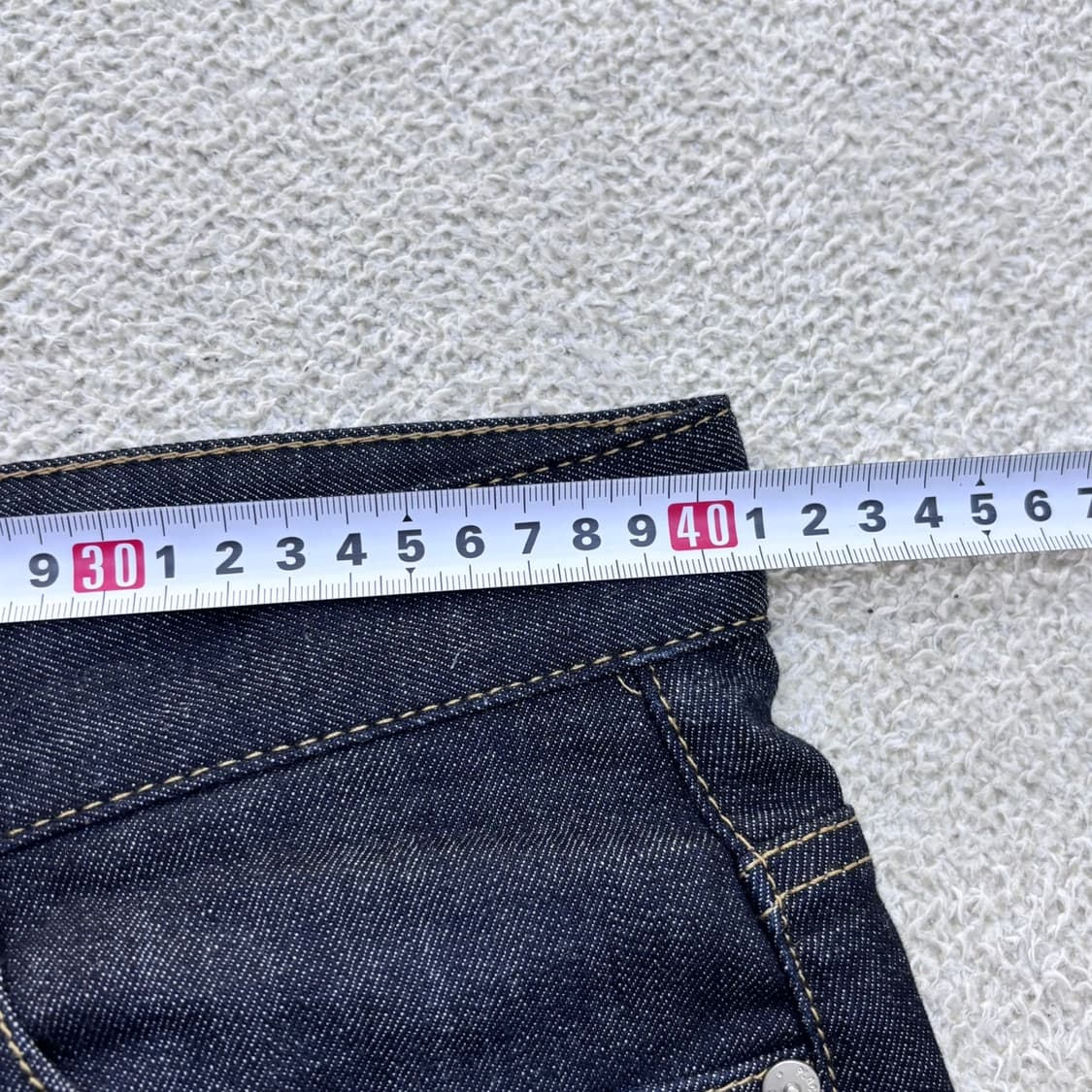 M(31) 플랙 남성 생지 데님 팬츠 0527E2 상품이미지5