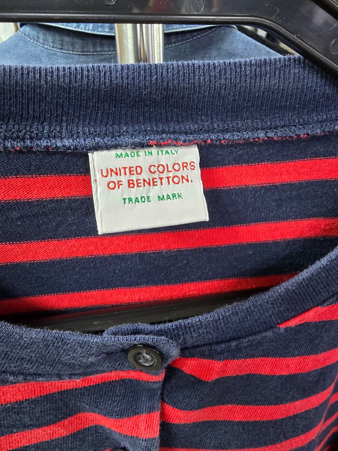 베네통 '91 올드룩 줄무늬 가디건 (1234) 상품이미지3