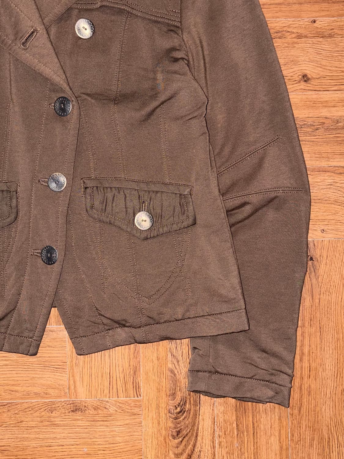 빈티지 사선 버튼 자켓 상품이미지10