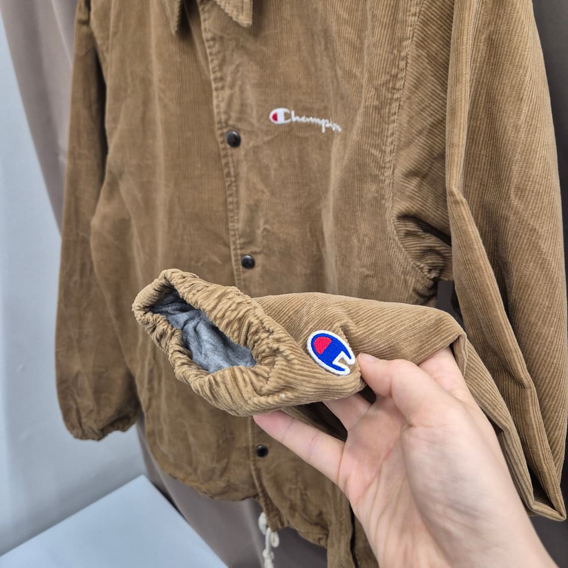 챔피온 코듀로이 코치 자켓 M 상품이미지3