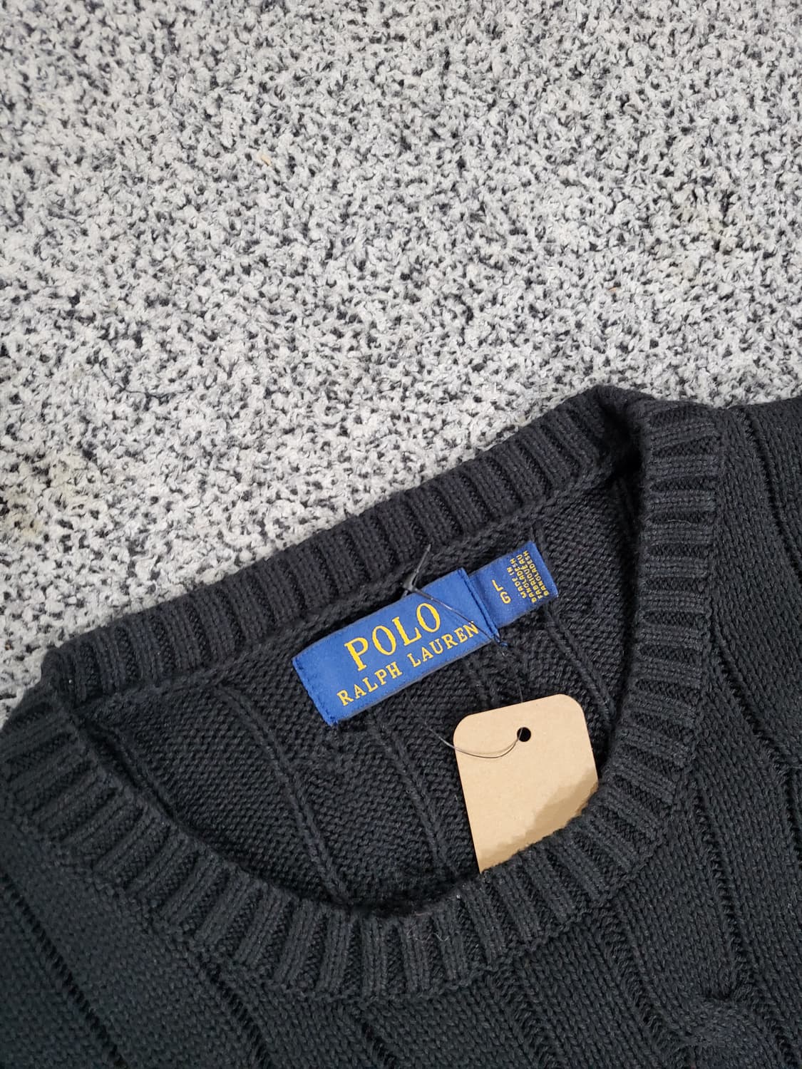 폴로 블랙 니트 스웨터 상품이미지3