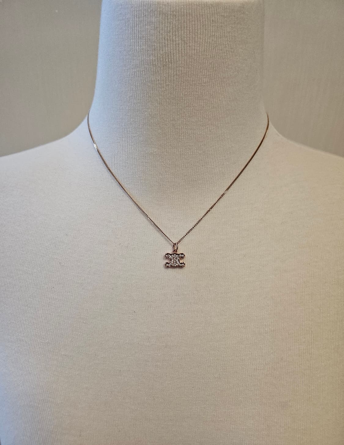 셀린느 업사이클링 트리오페 로즈골드 목걸이 상품이미지6