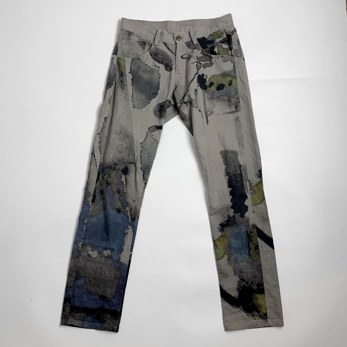 요지 야마모토 Y's 페인트 코튼 린넨 팬츠 상품이미지4