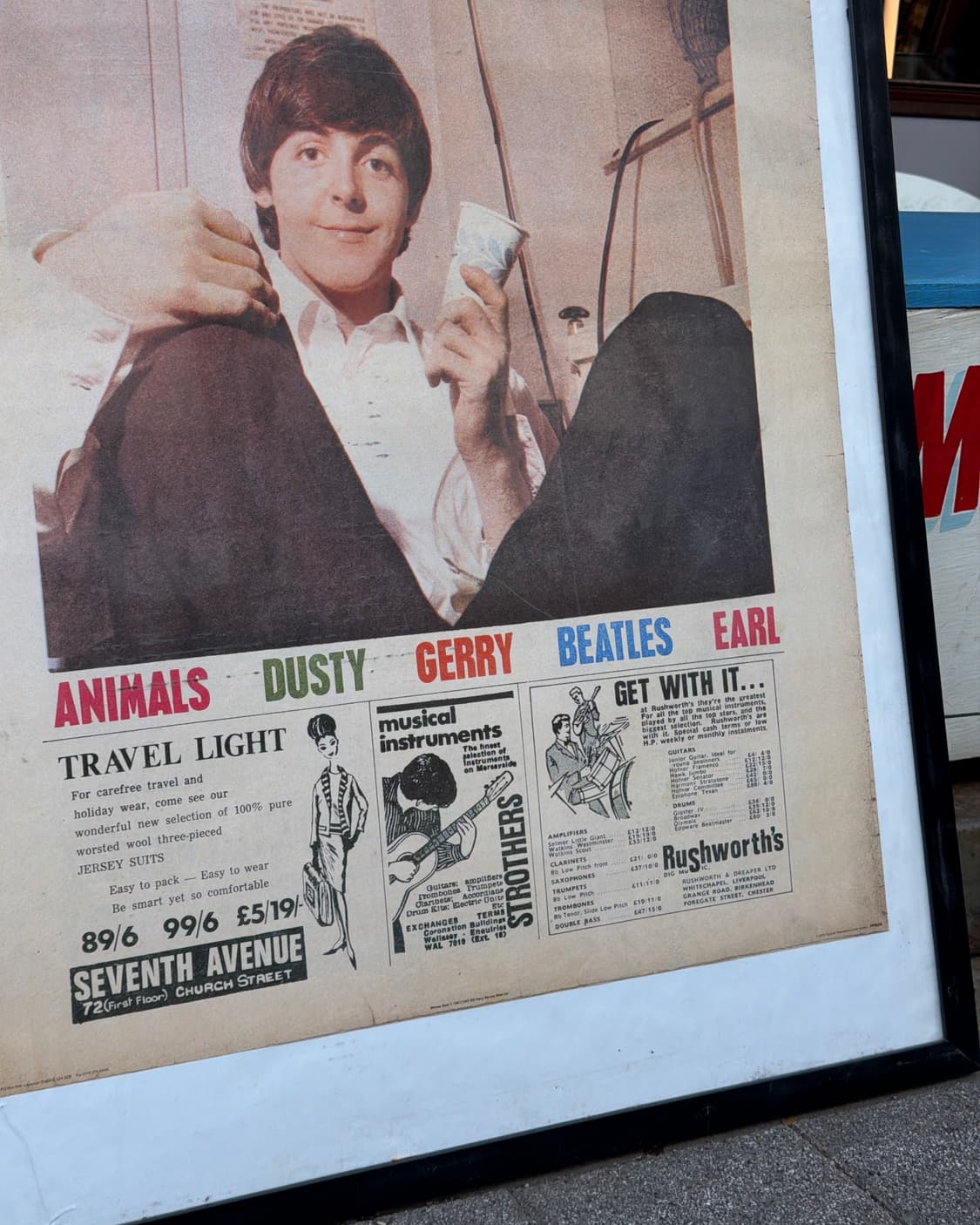 빈티지 소품 폴 매카트니 포스터 액자 상품이미지3