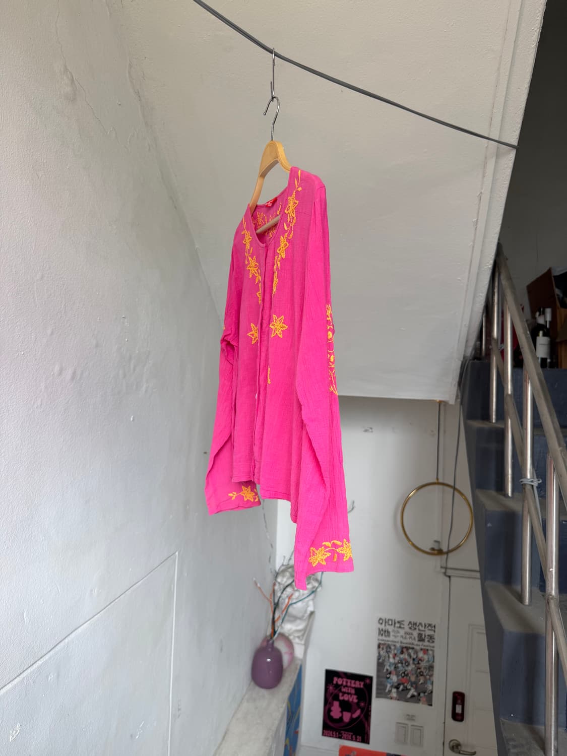 에스닉 거즈 코튼 자수 크롭 가디건 상품이미지4