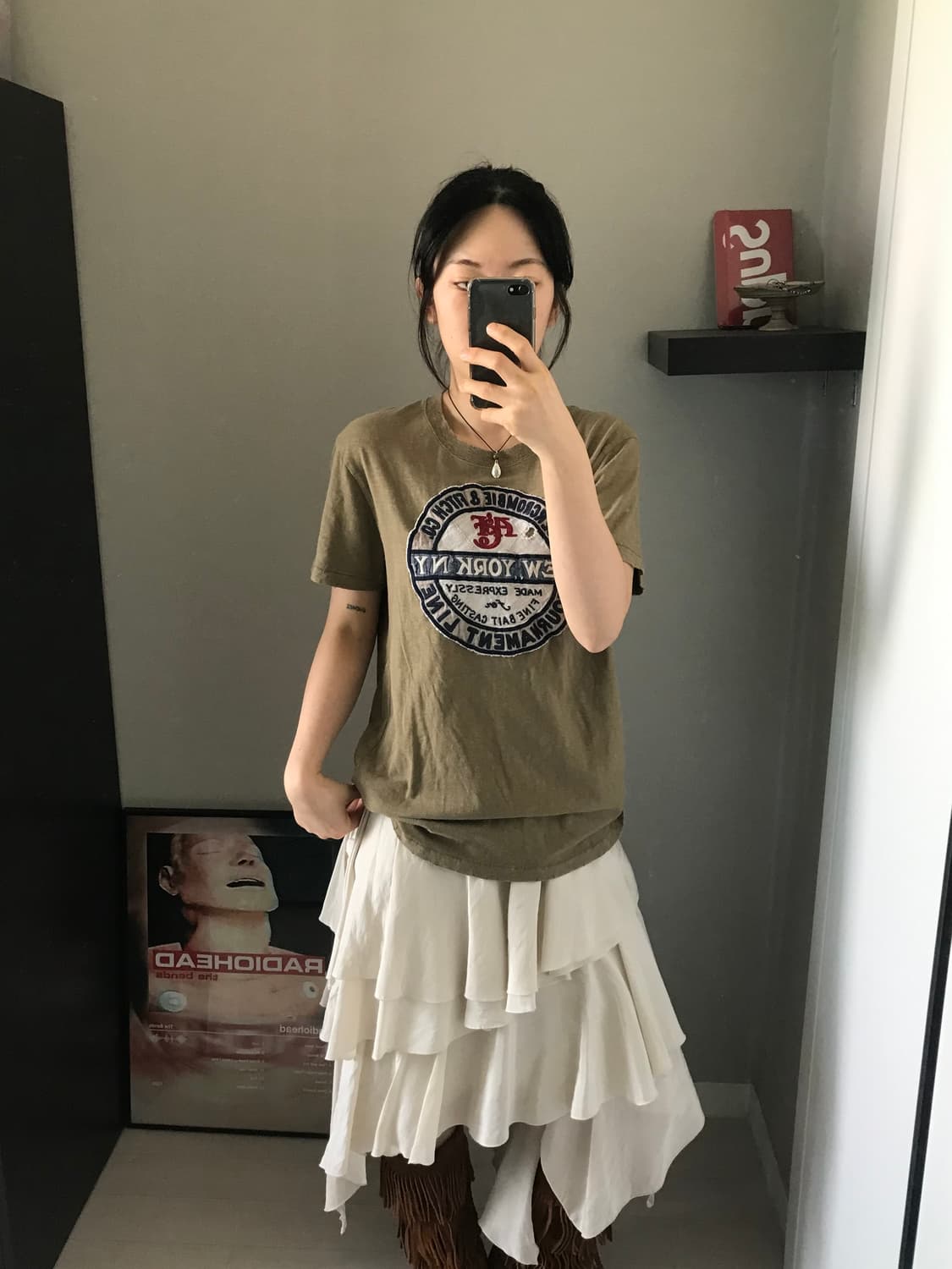 아베크롬비 중앙 자수로고 카키 반팥티  상품이미지4