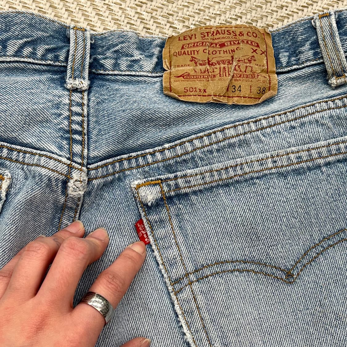 Usa리바이스 501xx 데님팬츠 r2414 상품이미지7
