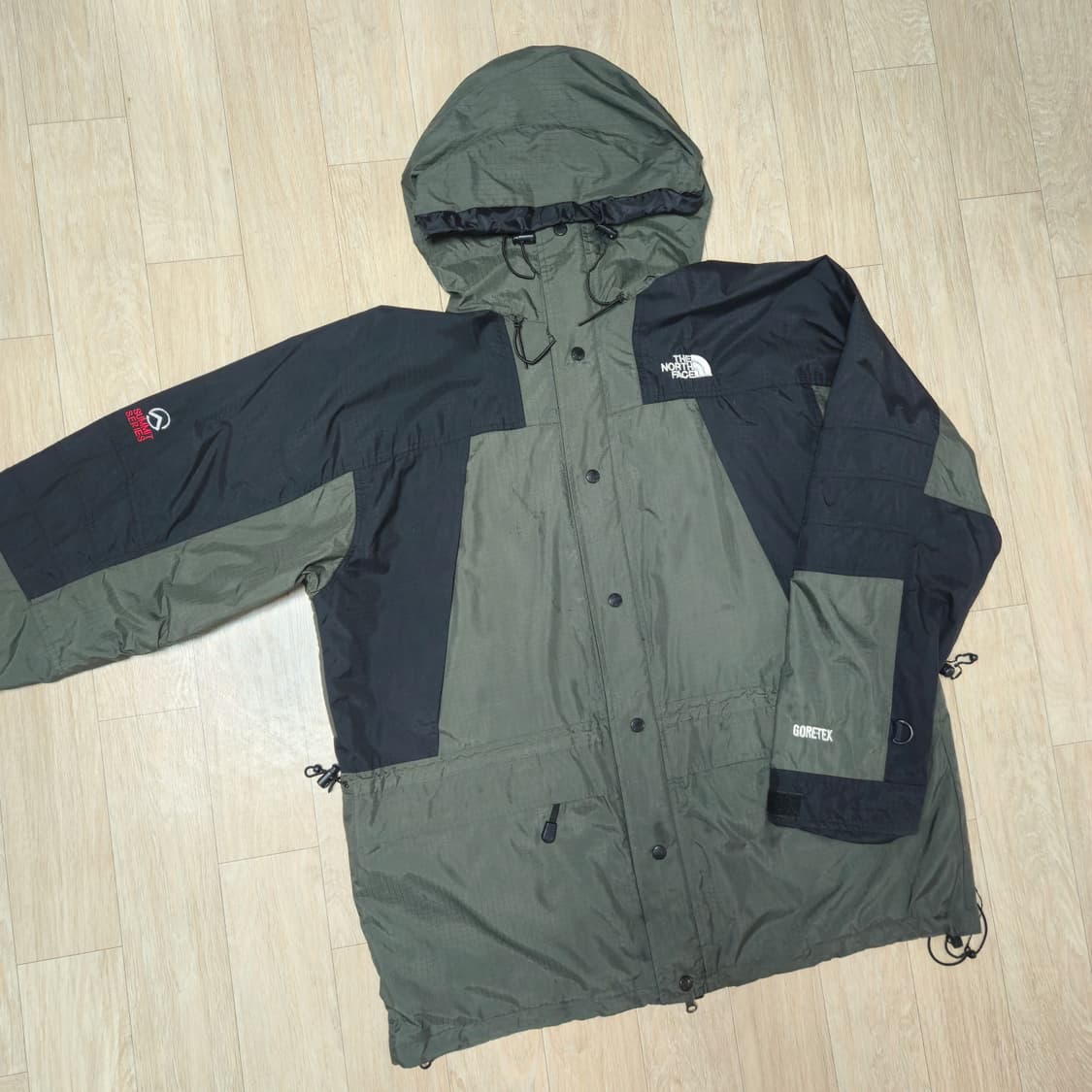 XL)노스페이스 카키 써밋 고어텍스 바람막이 상품이미지1