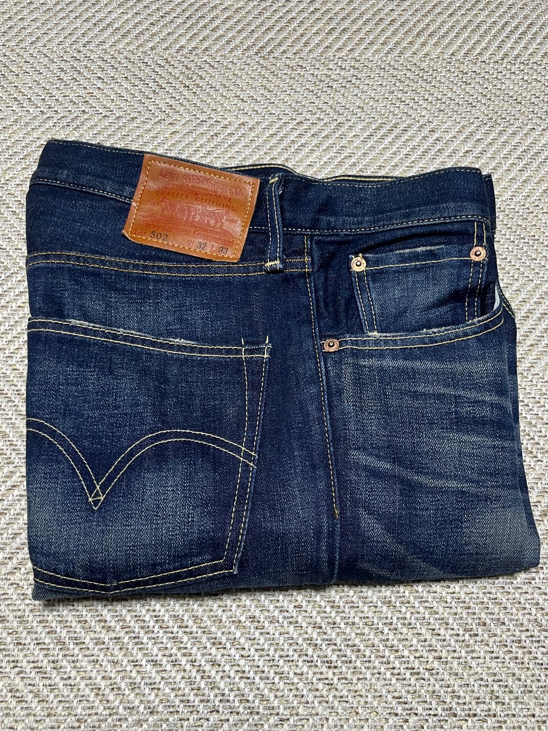 리바이스 502 워싱 데님팬츠 32 상품이미지10