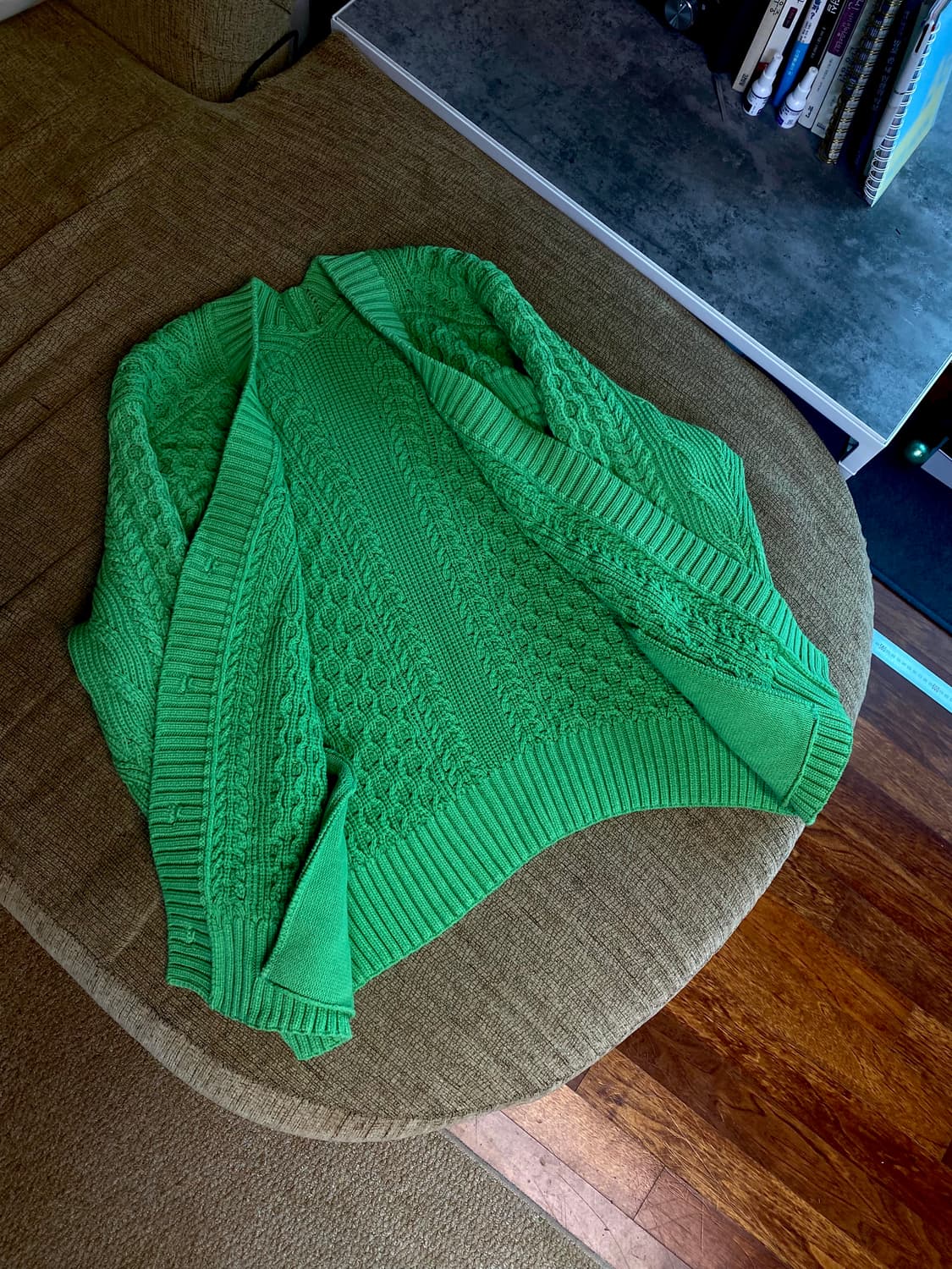 타임 엠보 짜임 가디건 (55~66 사이즈) 상품이미지4