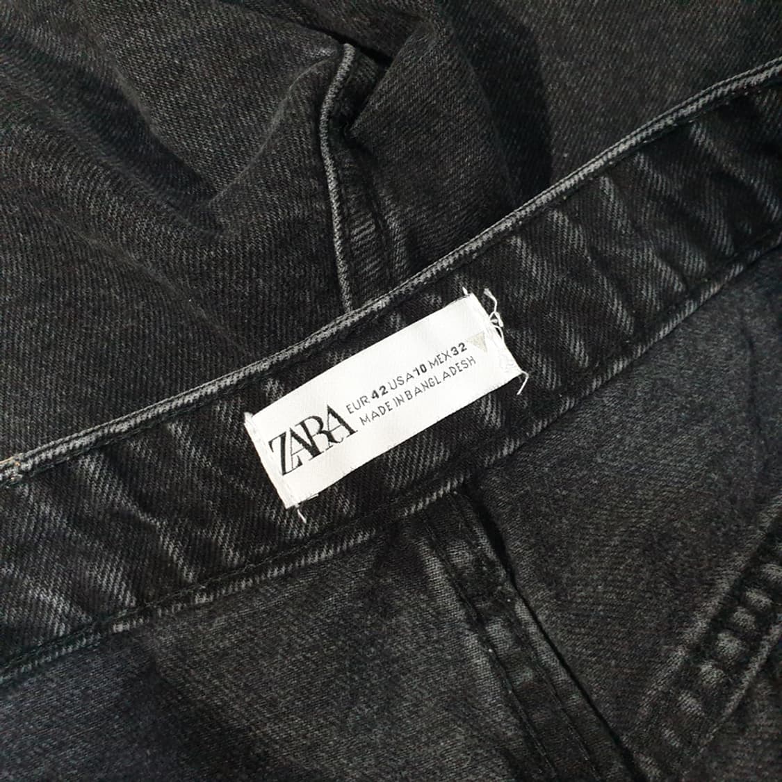 자라 zara 흑청 반바지 32 상품이미지3