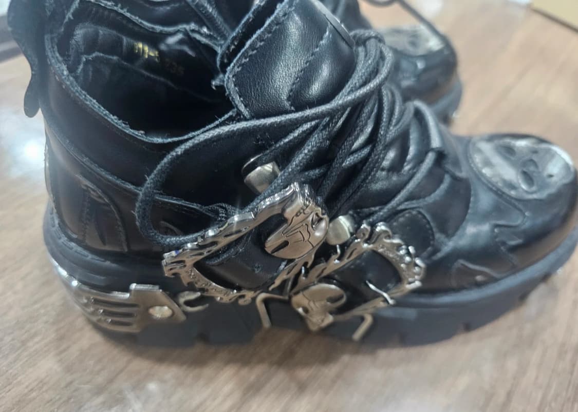 뉴락 블랙 부츠 235mm 상품이미지3