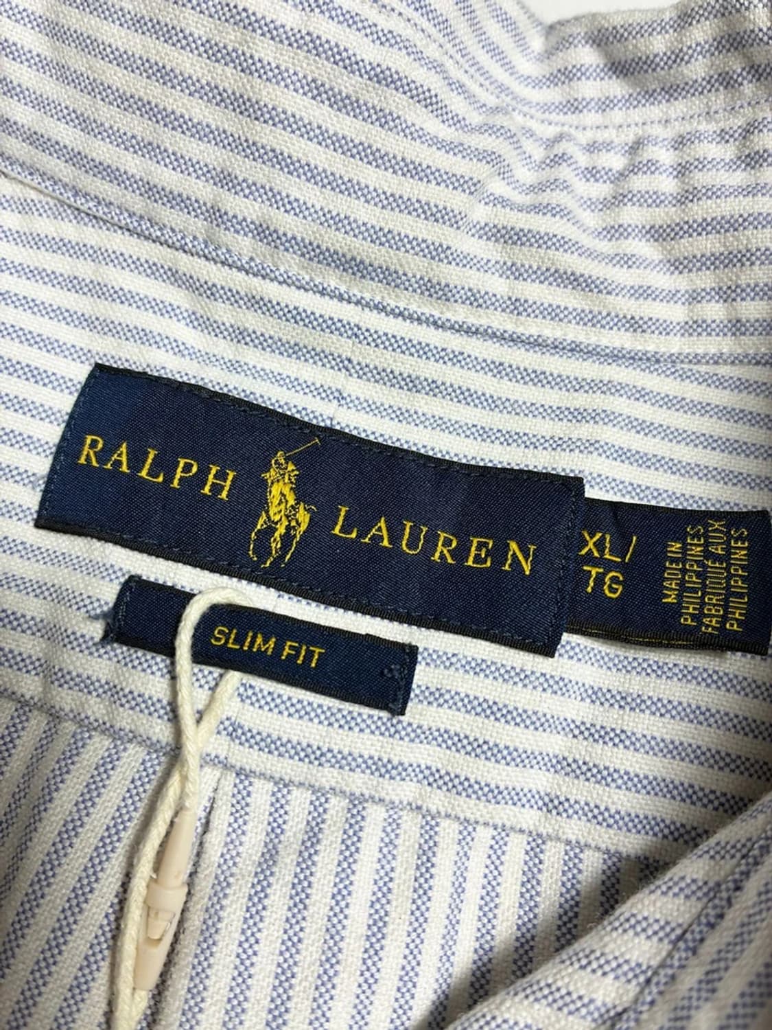 폴로 랄프로렌 슬림핏 스트라이프 반팔 셔츠 R1140 상품이미지6