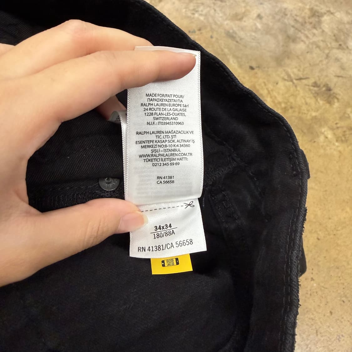 [정품/34] 폴로 랄프로렌 블랙 데님 팬츠 b14 상품이미지5