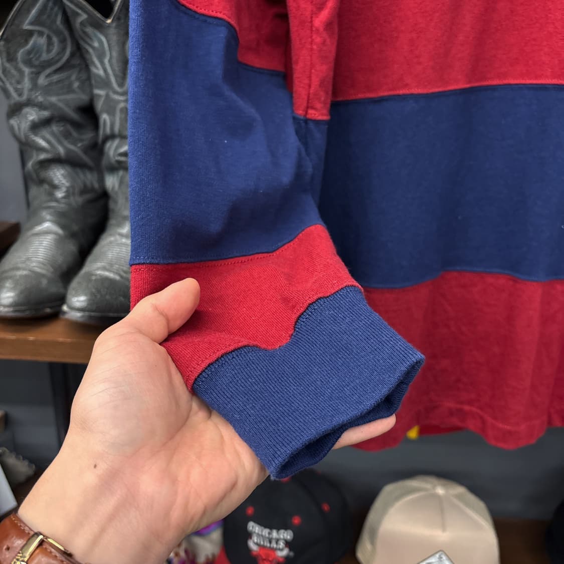 신형라벨 폴로 랄프로렌 스트라이프 럭비셔츠 골든포니 N1001 상품이미지5