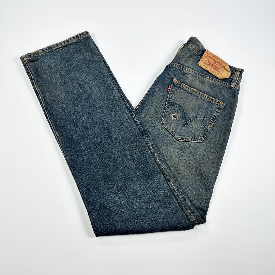 32 리바이스 501 빈티지 워싱 스트레이트 데님팬츠 상품이미지1