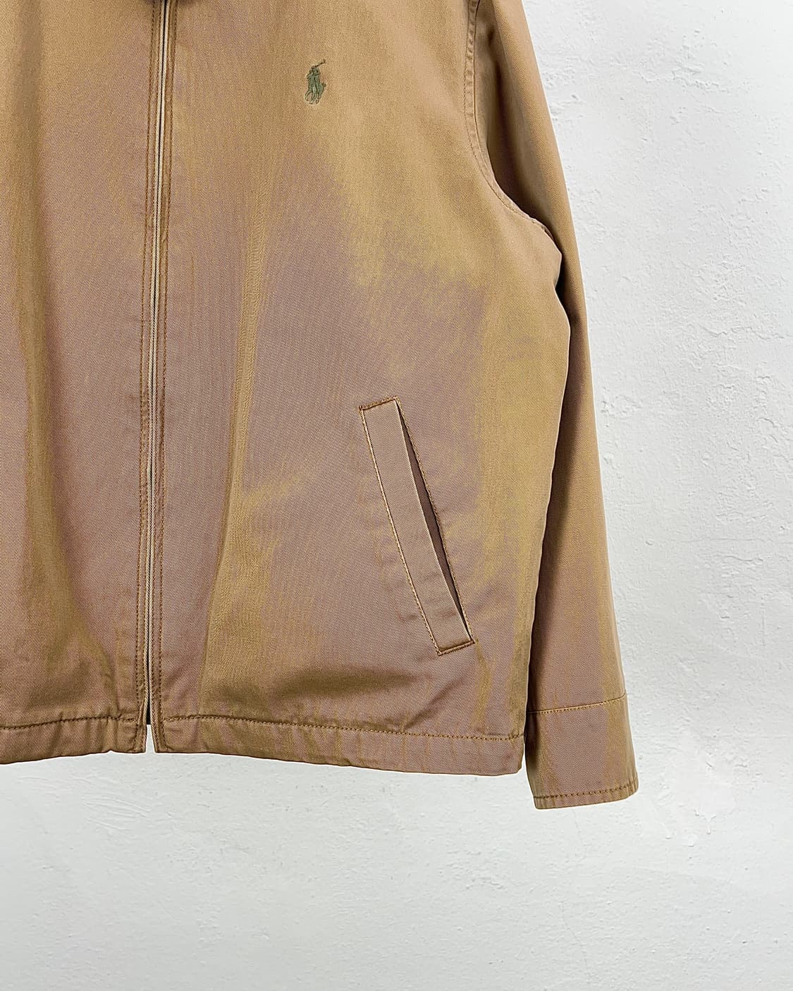 폴로 랄프로렌 베이지 체크 퀼팅 헤링턴  스윙 자켓 상품이미지5