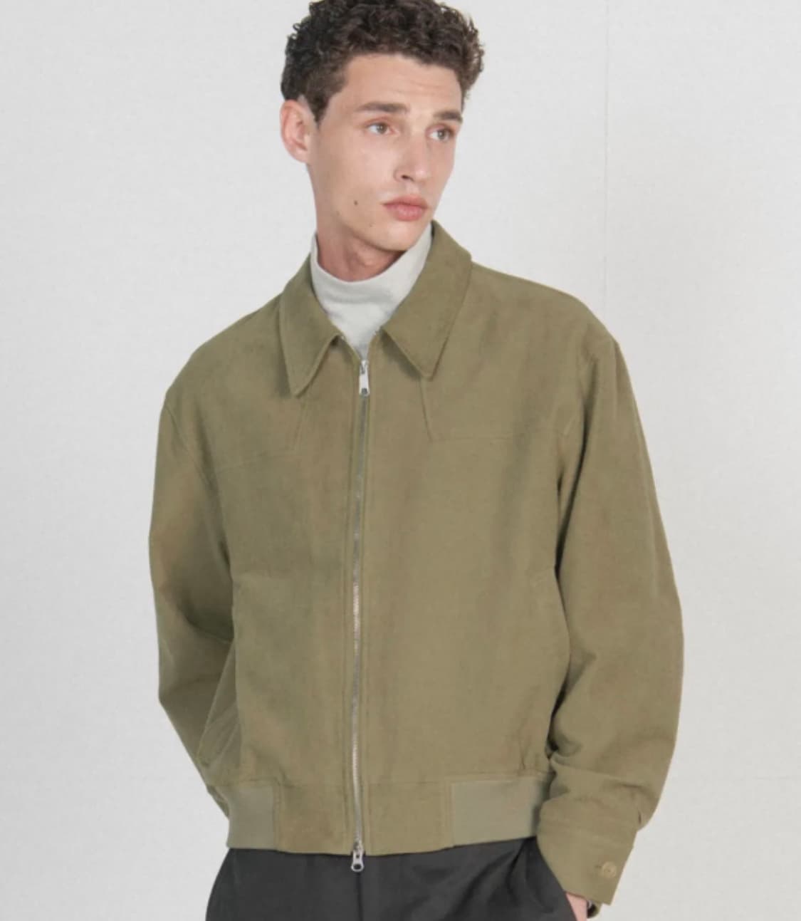 브라운야드 25fw 몰스킨 블루종 카키 3사이즈 상품이미지4