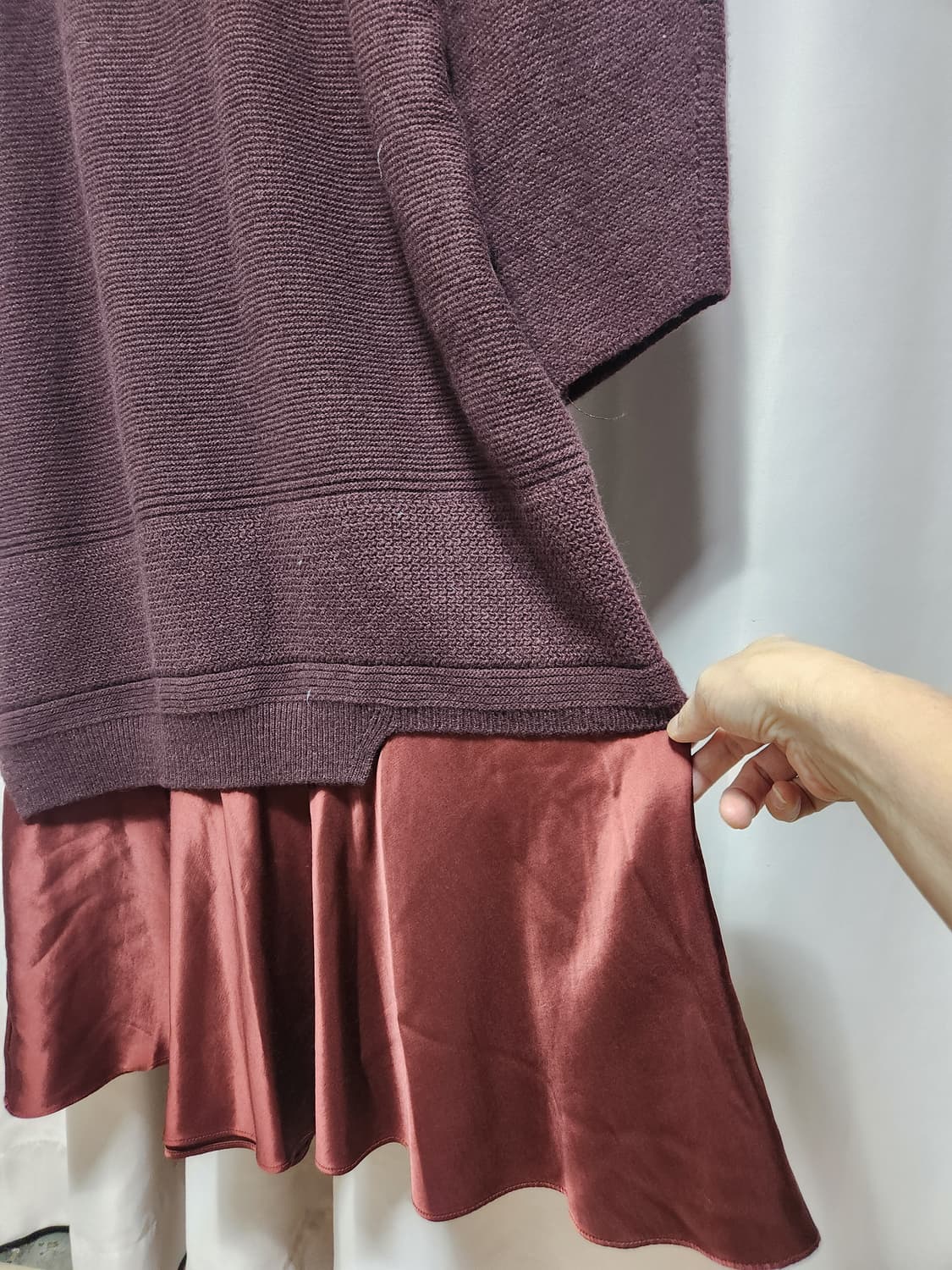 나이스크랍새틴레이어드 맥시니트원피스 상품이미지3