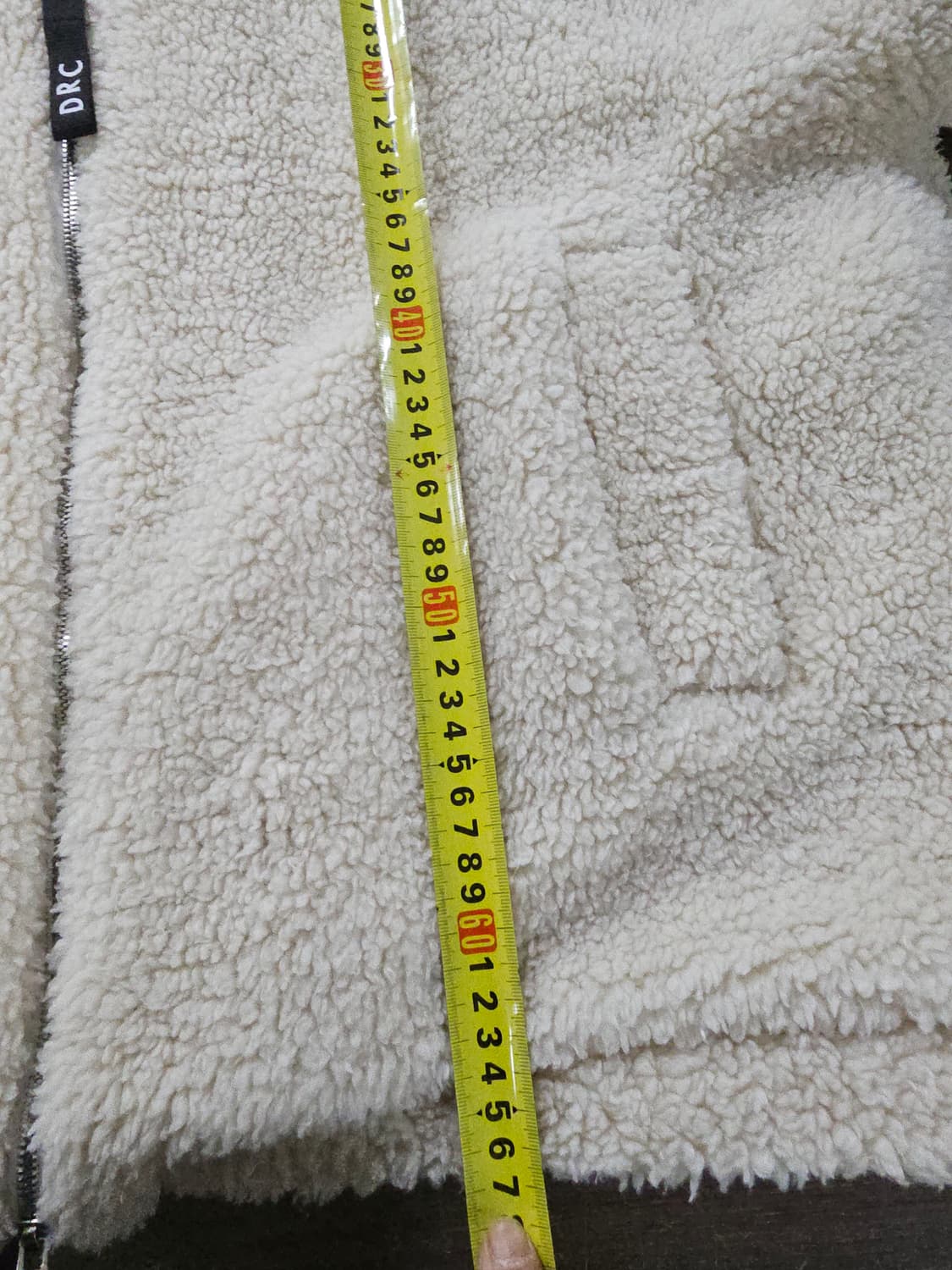 아이보리 두툼 후리스 집업 XL 상품이미지5