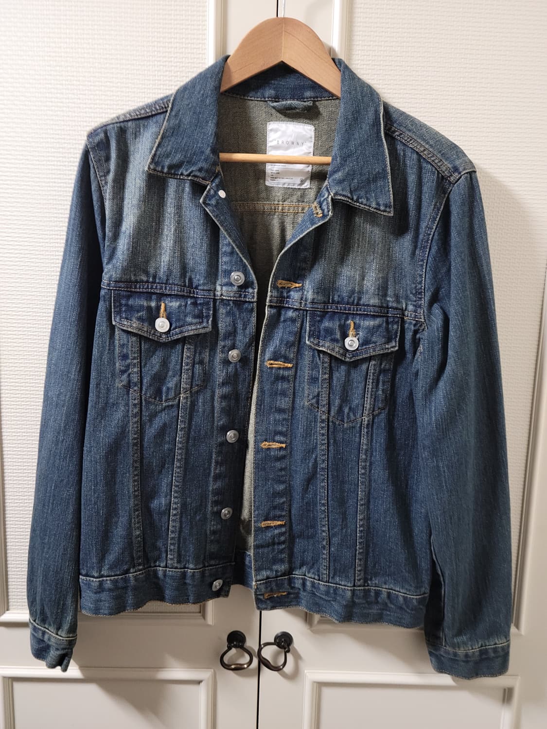 BROWNY 데님 스트릿 청자켓 M 사이즈 상품이미지1