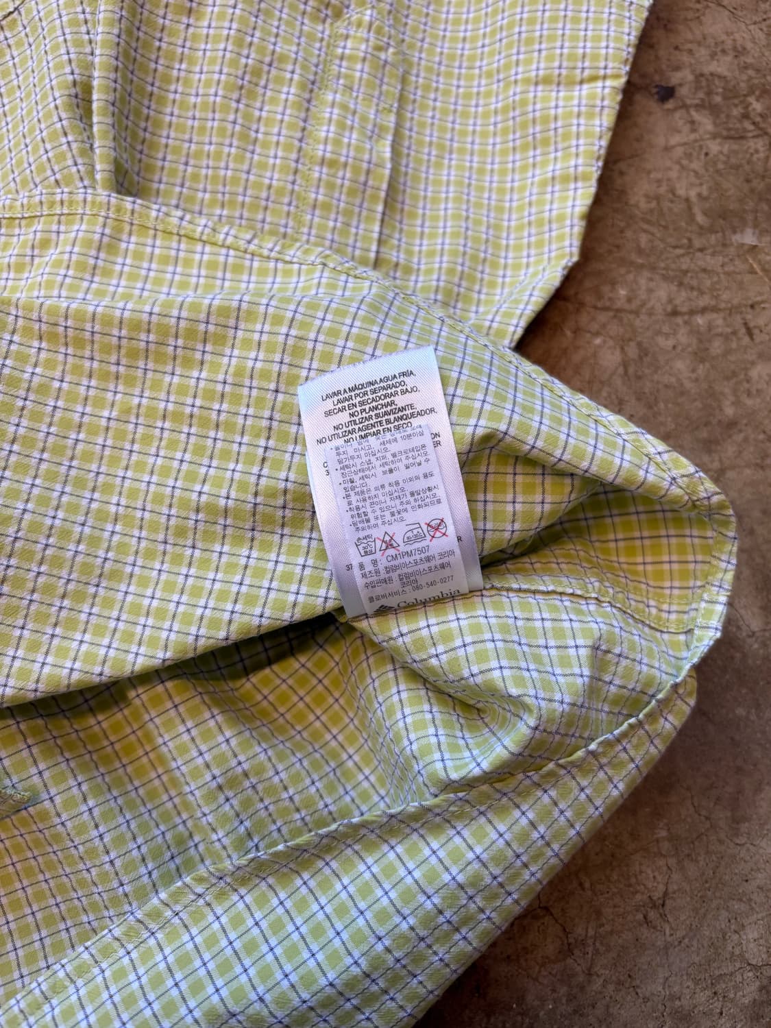 컬럼비아 시어서커 체크 셔츠 상품이미지5