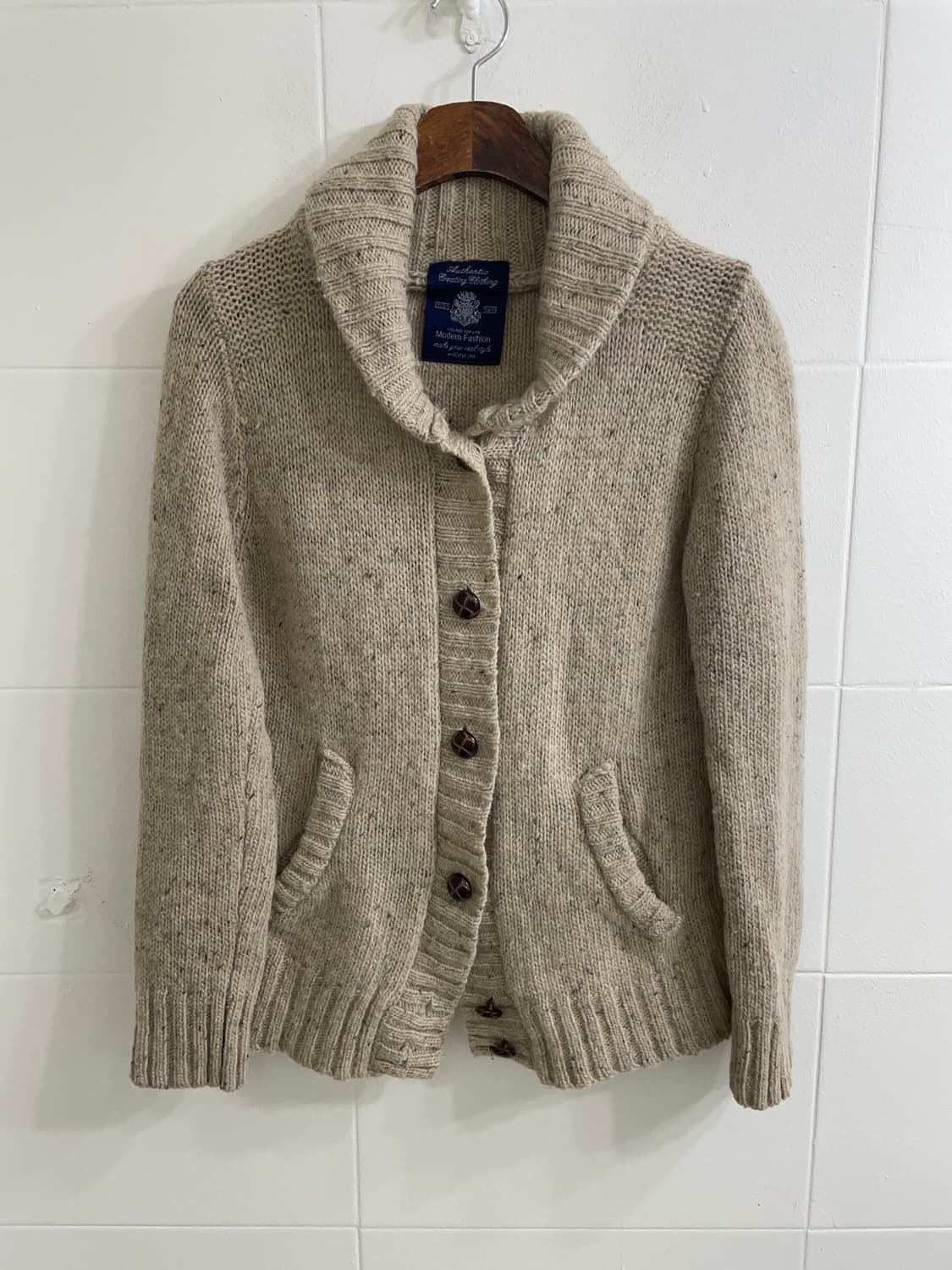 빈티지 카키 아이보리 캐주얼 폭닥 코디 세트 상품이미지5