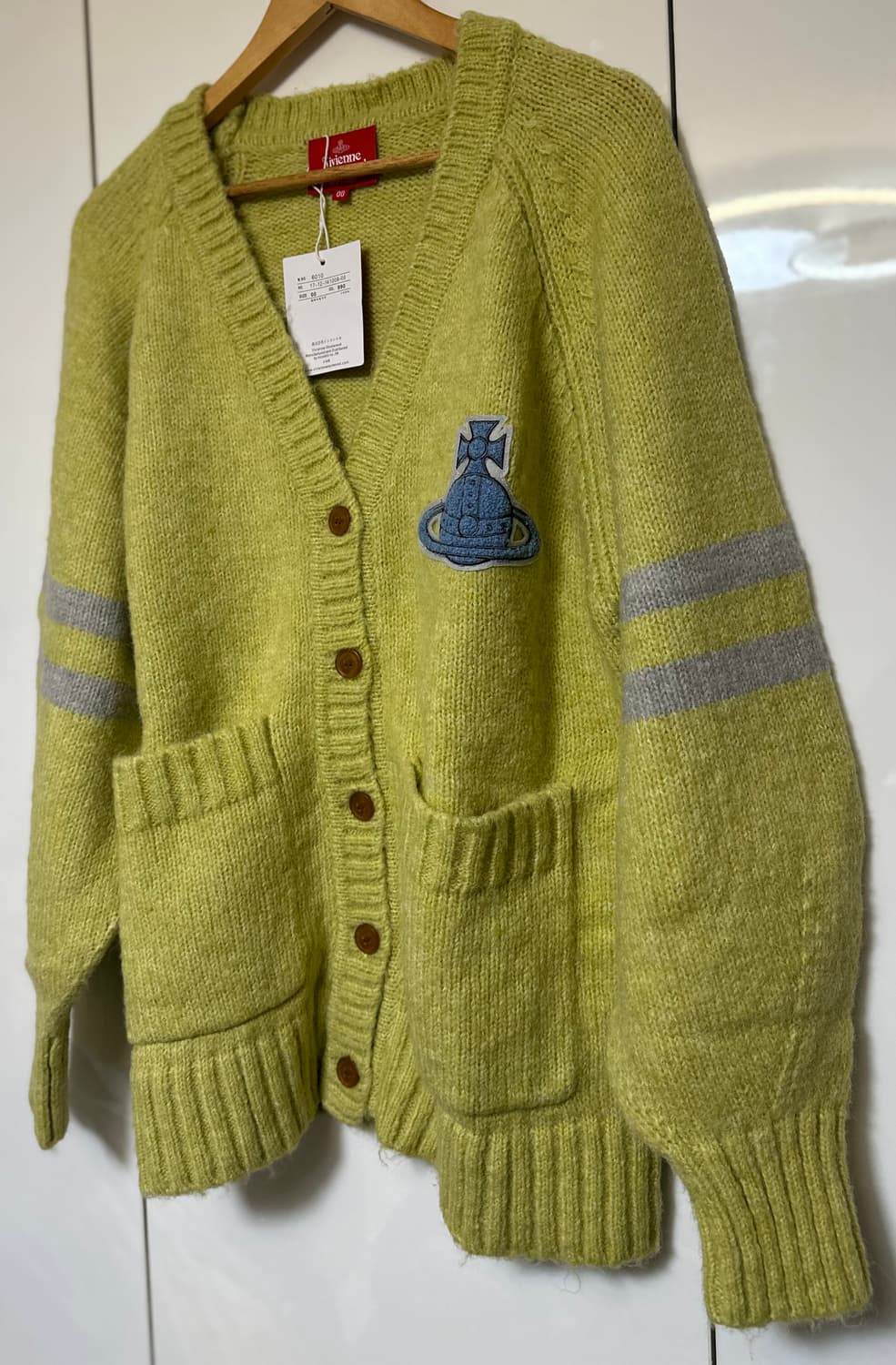 비비안웨스트우드 울모헤어가디건 일본판레드 라벨 남여공용 정품 상품이미지4