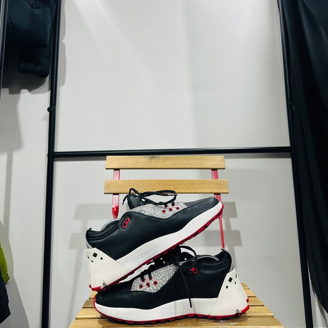 265) 조던 골프화 남성 남자 골프화 ADG 4 레더 블랙/레드 상품이미지7