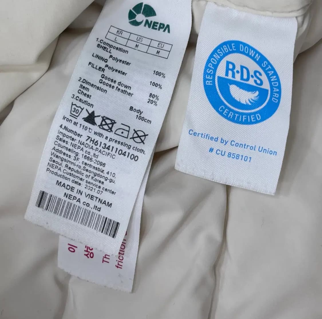 100 네파 경량 구스 패딩 조끼 0303E 상품이미지5