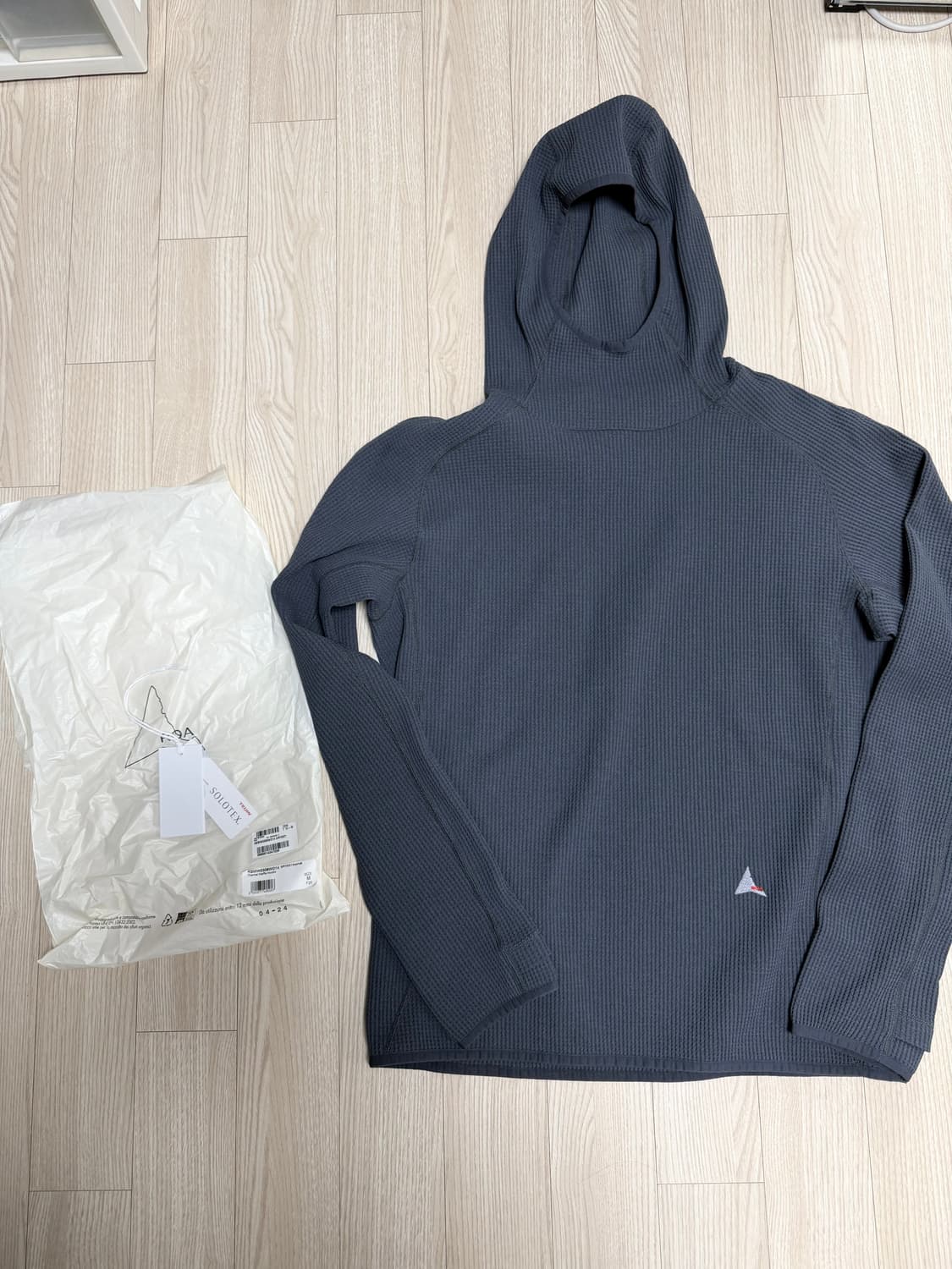 roa 써멀 와플 후디 M아스팔트 그레이 상품이미지2