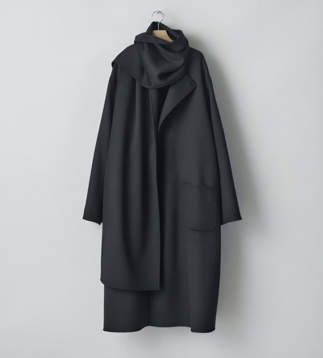 ssstein 슈타인 25ss 울 캐시미어 코트 블랙 상품이미지2