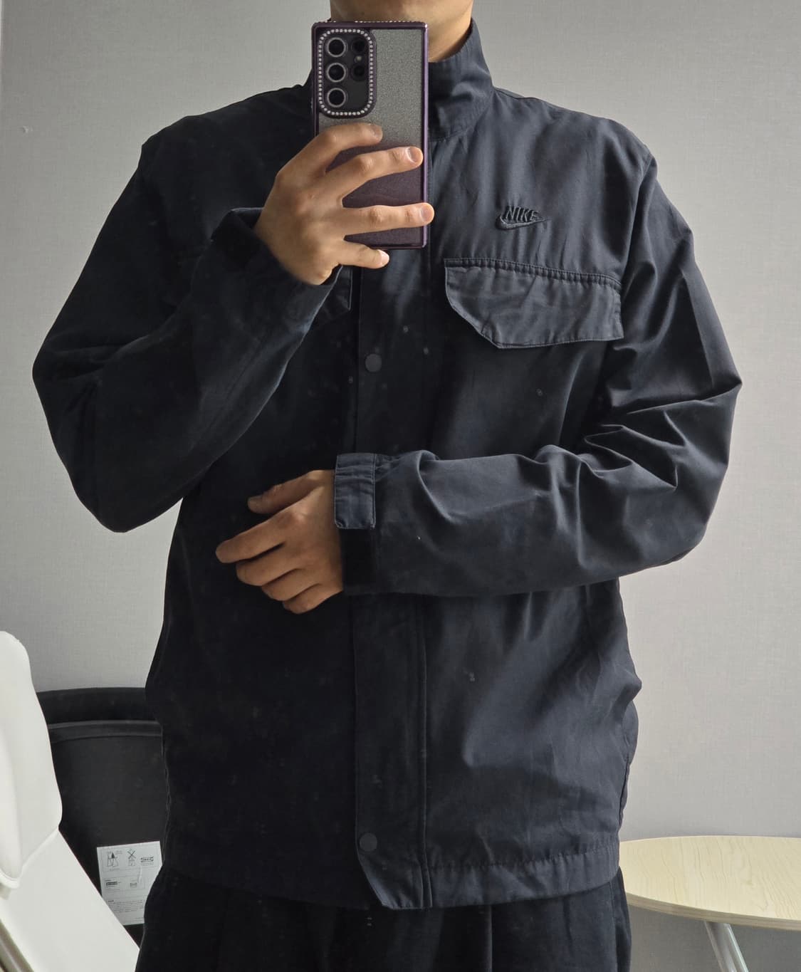 나이키 스우시 워크 자켓 블랙 XXL 상품이미지1