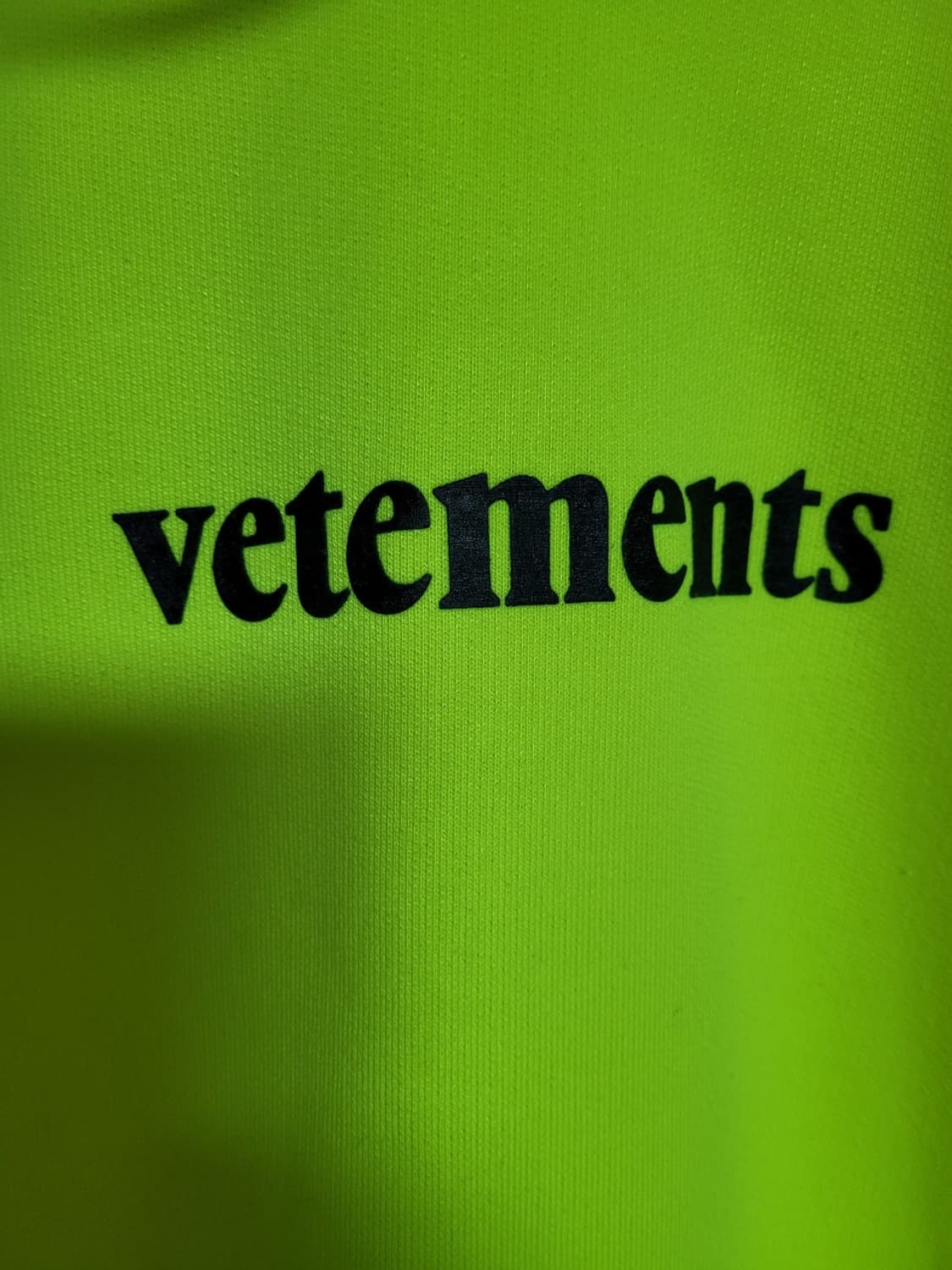 베트멍 네온 바코드 패치로고 오버핏 후드티셔츠 XS 상품이미지3