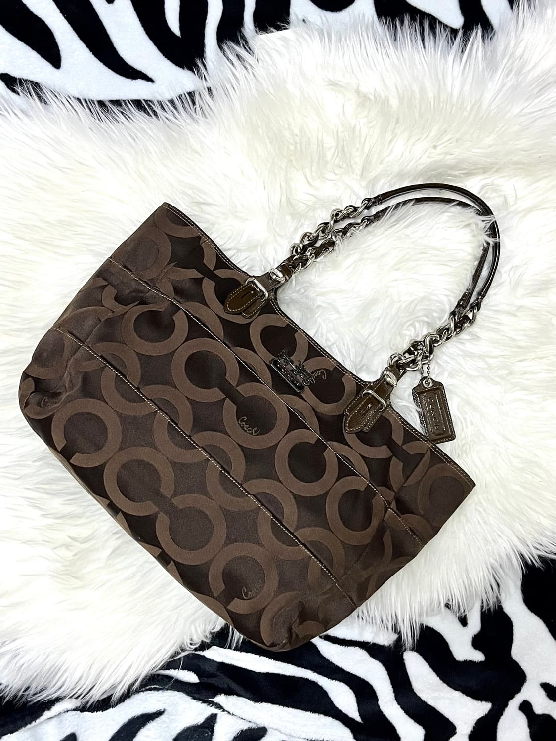 vintage coach shoulder bag brown 상품이미지1