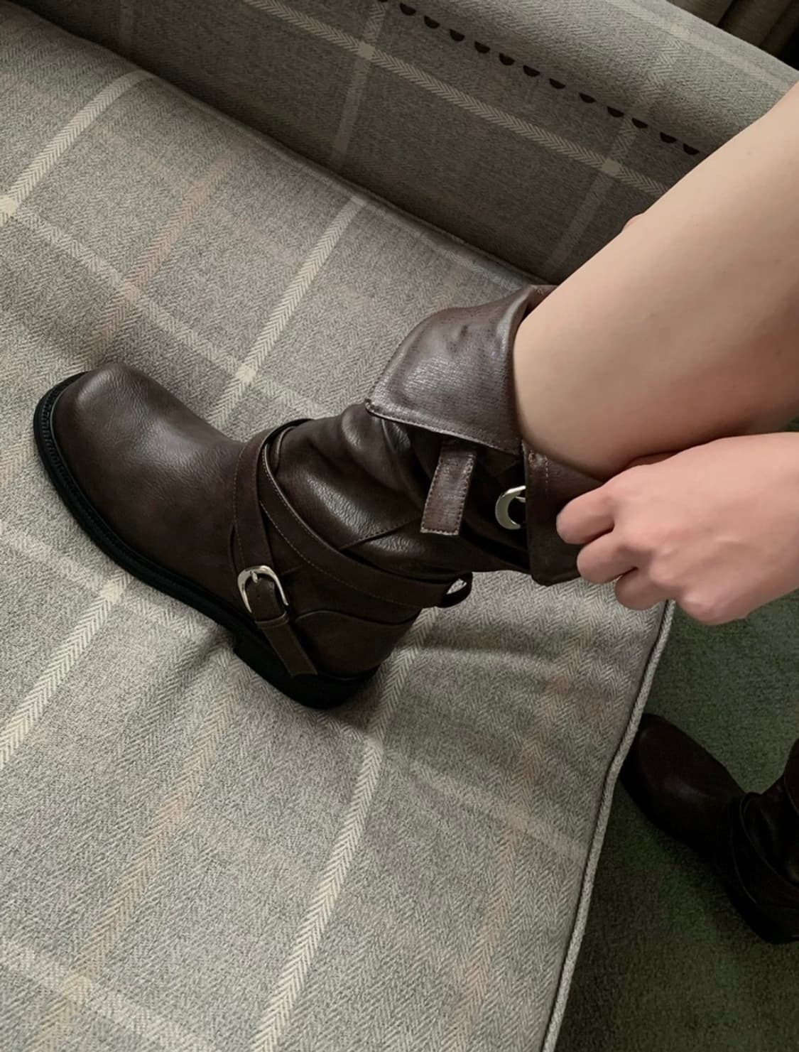 둥근코 부츠 롱부츠  상품이미지3