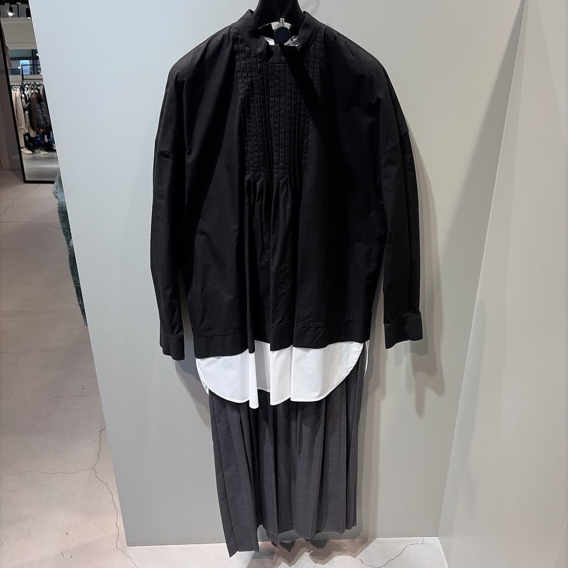 (정품/새상품) ENFOLD 엔폴드 블랙 레이어드 드레스 상품이미지1