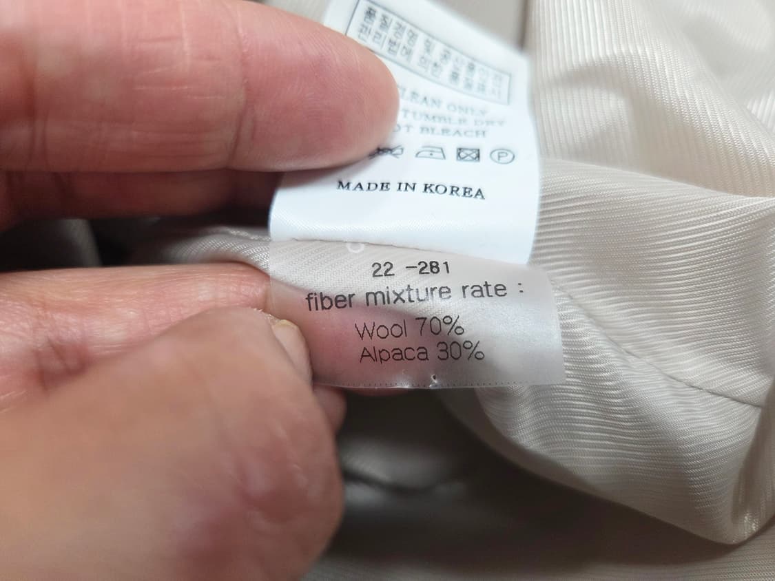 유메르(UMER) 잉글랜드 알파카 헤링본코트 프리사이즈 상품이미지10