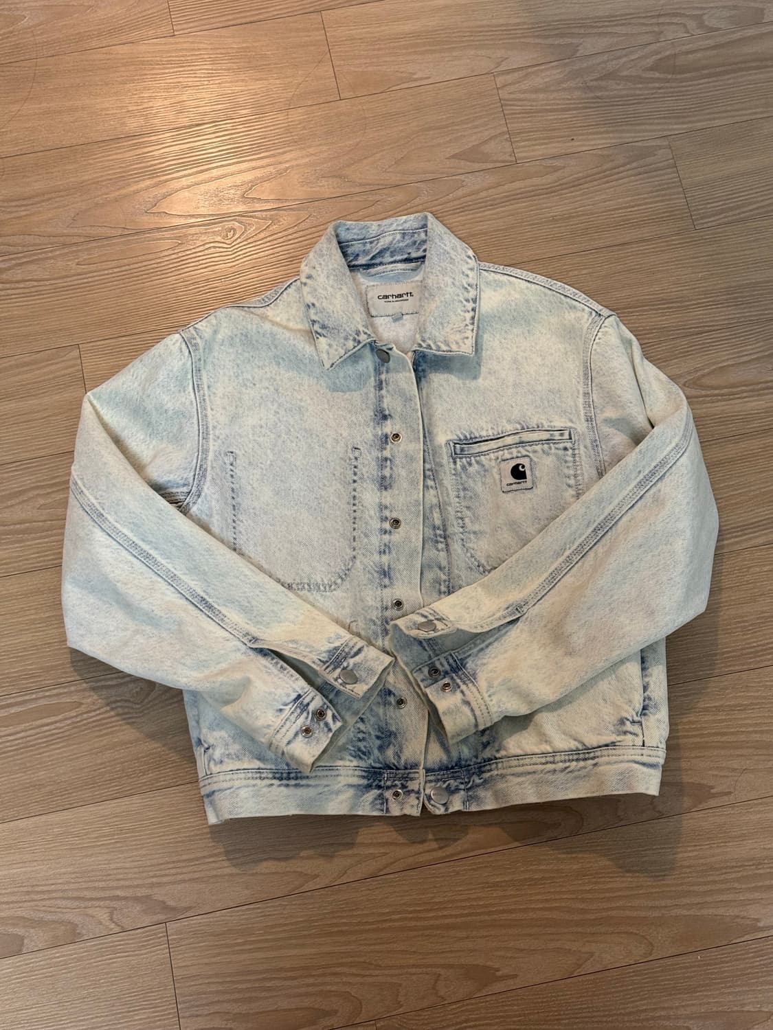 칼하트 우먼 노라 자켓 블루 선워시드 xs 상품이미지2